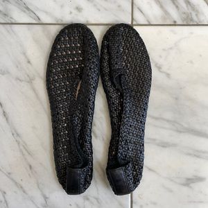 COS leather slide on shoes